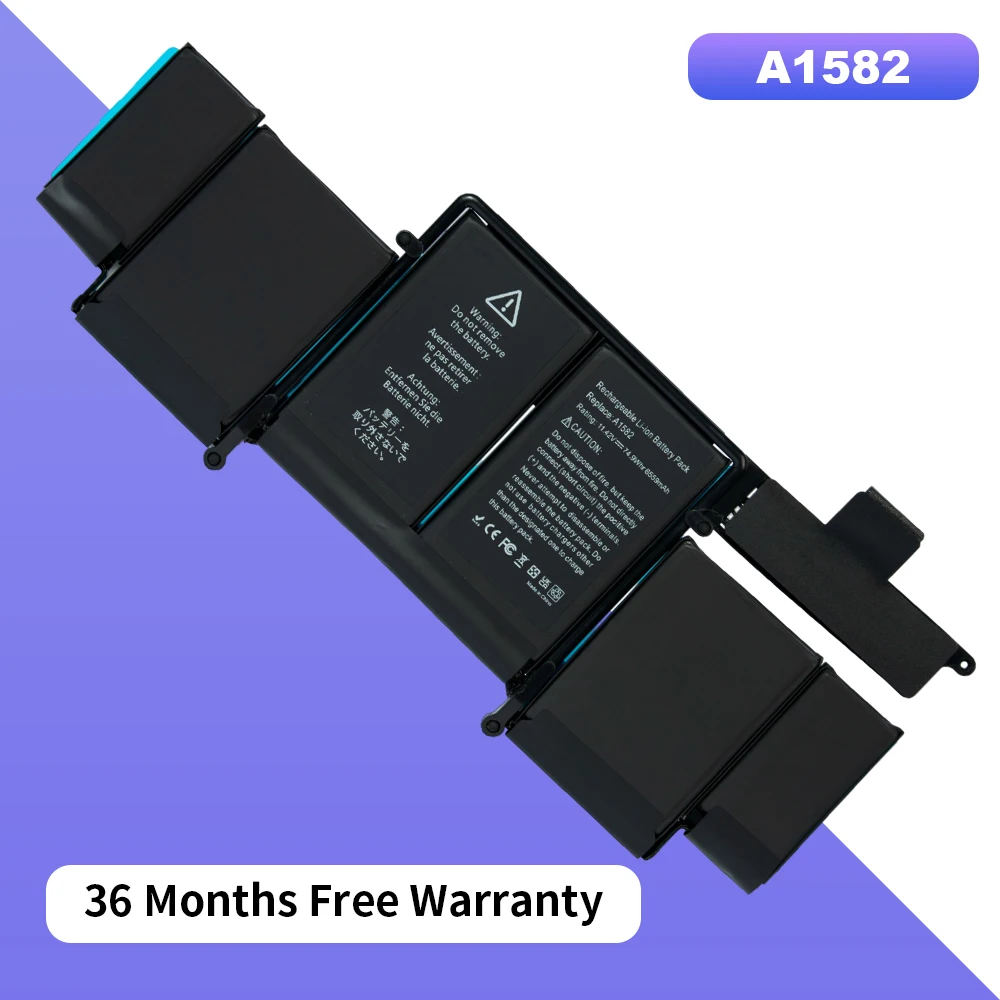 

A1582 A1493 Аккумулятор для ноутбука Apple MacBook Pro 13 дюймов Retina A1502 2013 2014 2015 год 020-00010 36 месяцев Бесплатная гарантия