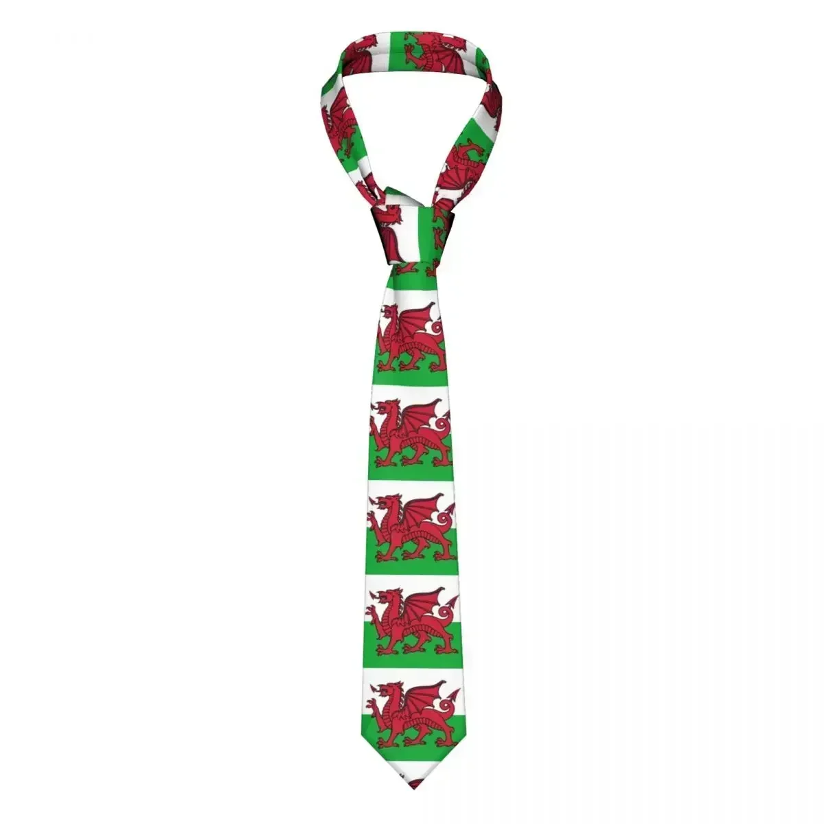 

Mens Tie Classic Skinny Flag Of Wales Neckties Narrow Collar Slim Casual Tie Accessories Gift