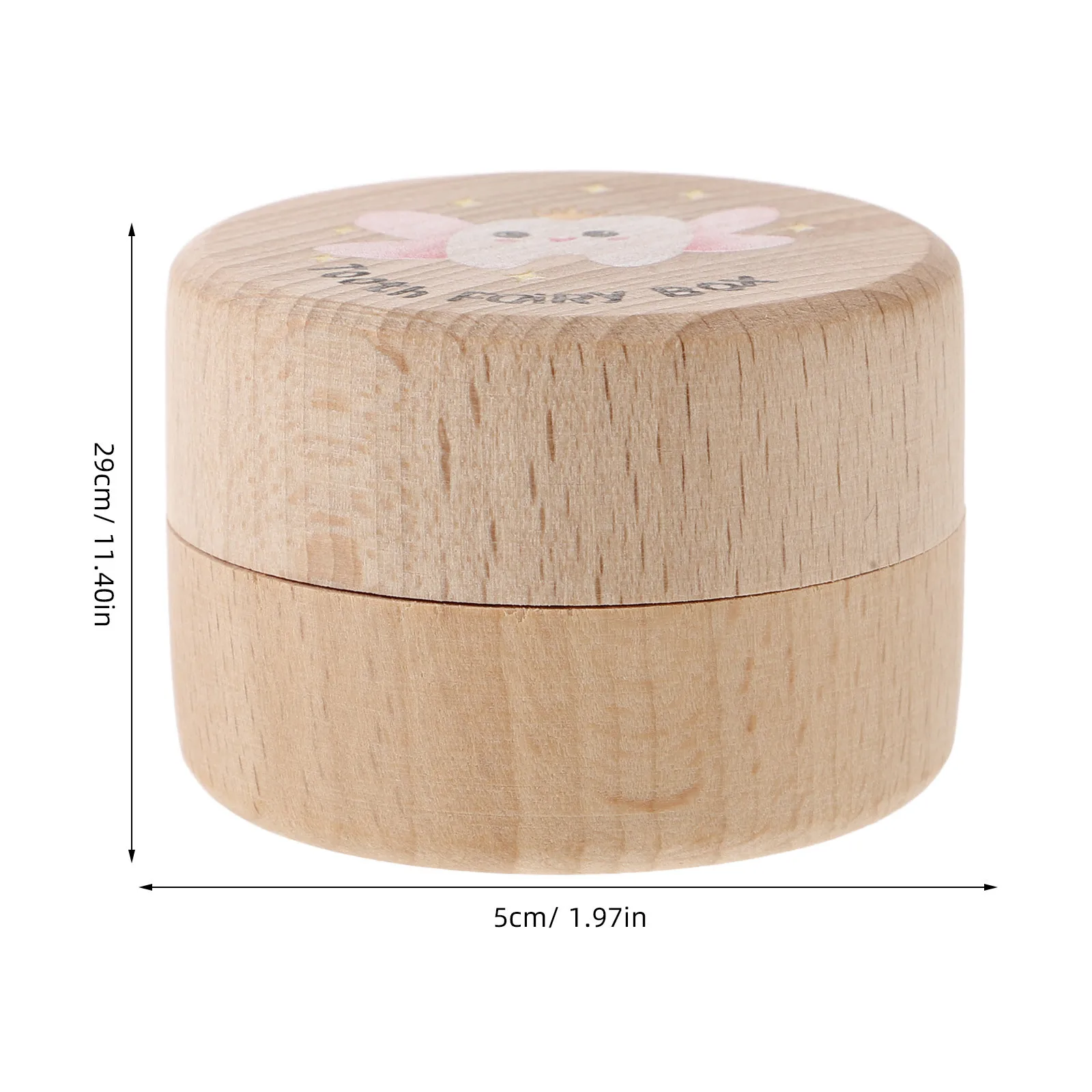 Scatola per denti in legno massello Organizzatore per ricordi del bambino per riporre i riccioli dei denti Porta denti per bambini Scatola per ricordi del bambino Organizzatore per i denti