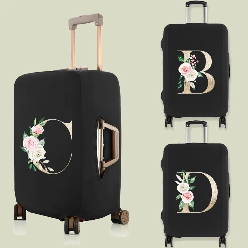 

Letter Print Travel Case Cover Luggage Compartment Wheel Protection Cover Accessories for 18-32 Inch Traveling Luggage Cover