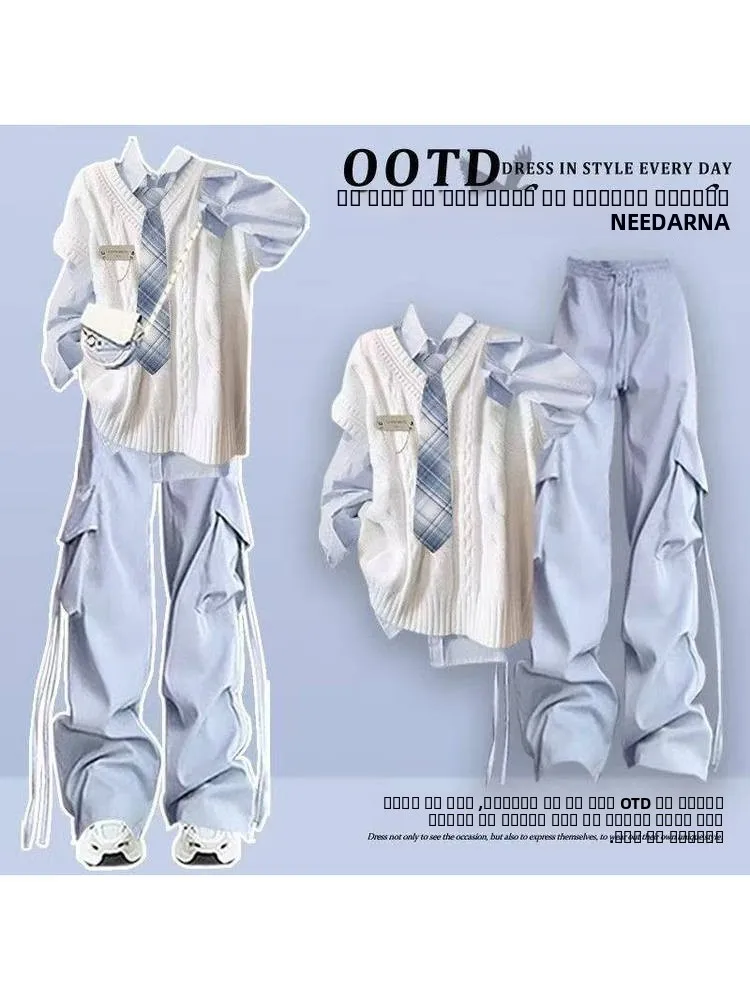 

Ранняя весна, комплект жилета Dopne irt для колледжа, моющийся и мощный, 2023, жаркая осень-зима, теплая смесь полиэстера