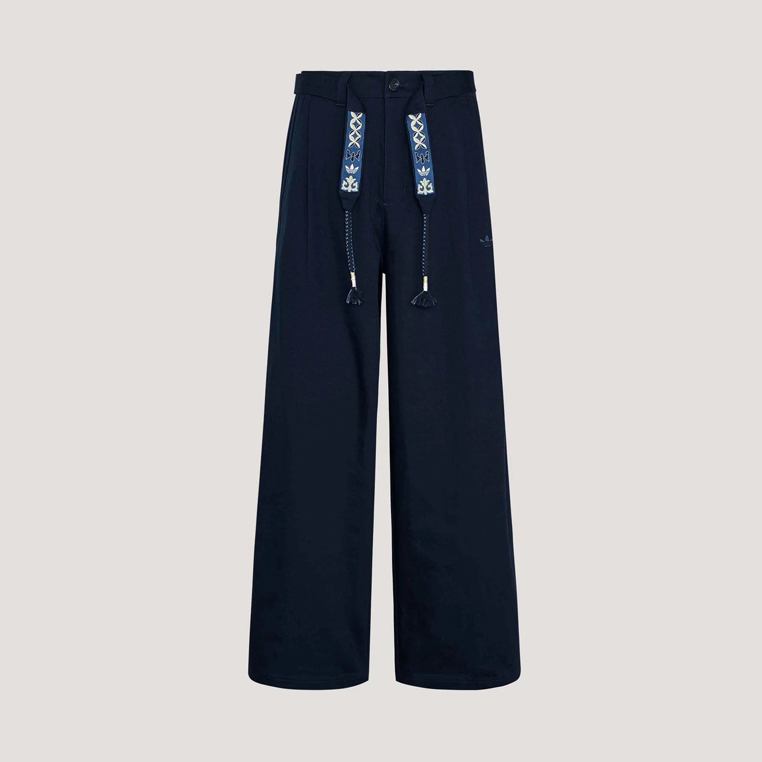 Adidas Authentic Three Leaves Men's Loose Casual Fashion Lace-Up Pants KW5669