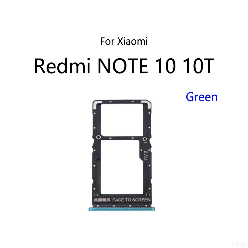 Ranura para tarjeta SIM para Xiaomi Redmi NOTE 10 5G 10T, soporte de bandeja, toma de lector de tarjeta Sim