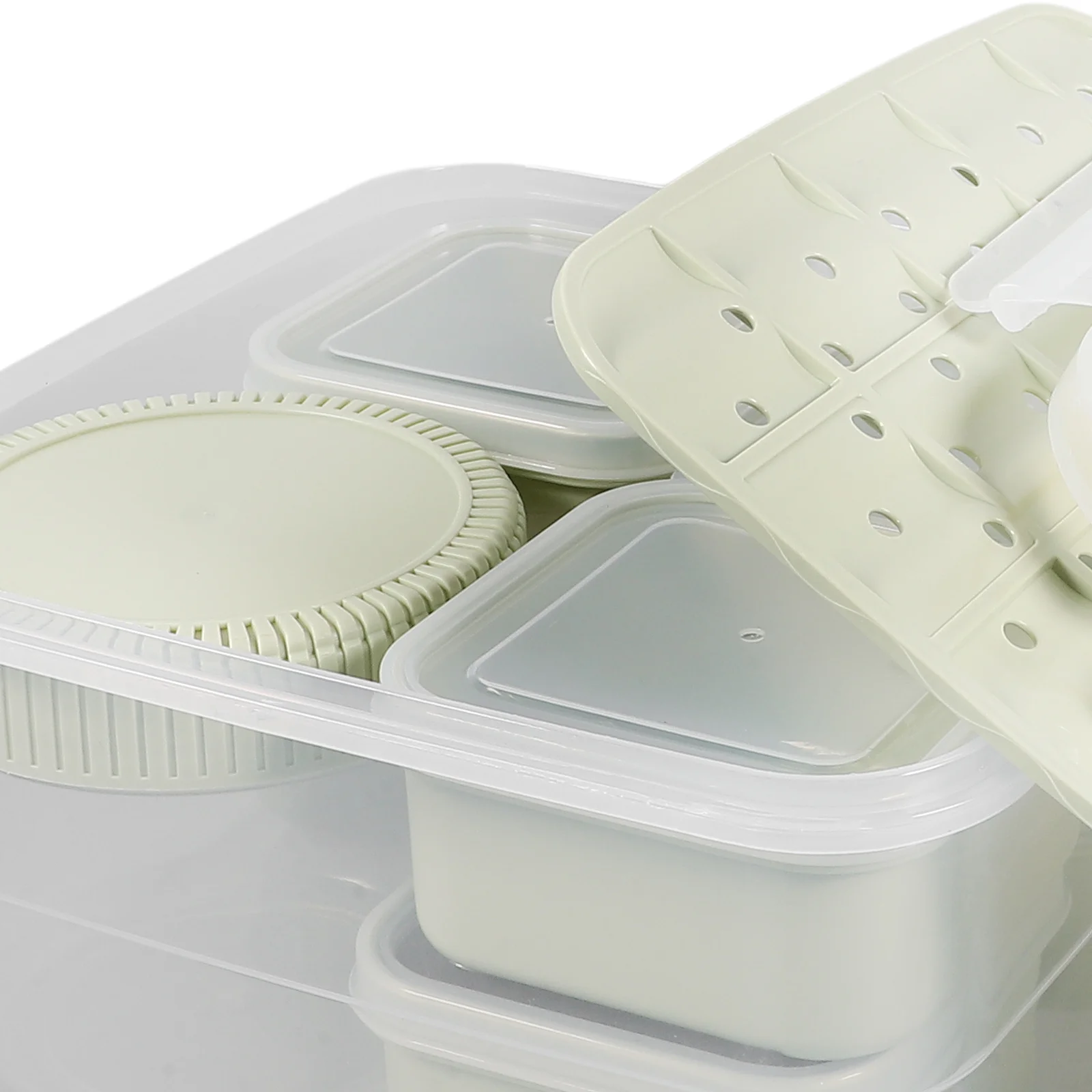 

1 комплект, контейнер для хранения детского питания, многосекционный герметичный органайзер, компактный ящик для хранения свежести для хранения фруктов, супов, продуктов питания