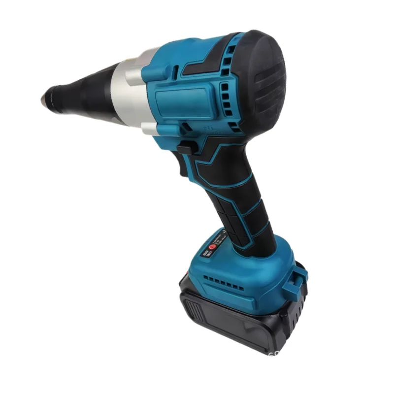 Brushless Electric Rivet Gun LED Cordless Multifunctional Rivet Nut Gun Automatic Riveting Tool For Makita 18V Battery
