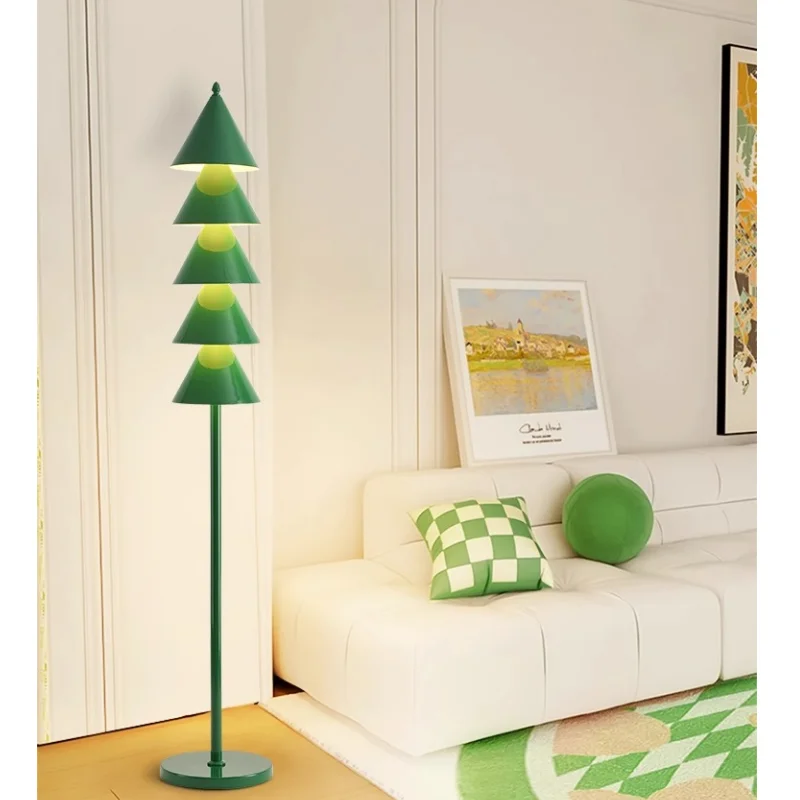Christmas Tree Floor Lamp Atmosphere Lamp Living Room Sofa Decorative Stand Light Simple Bedroom Bedlight LED Creative Desk Lamp