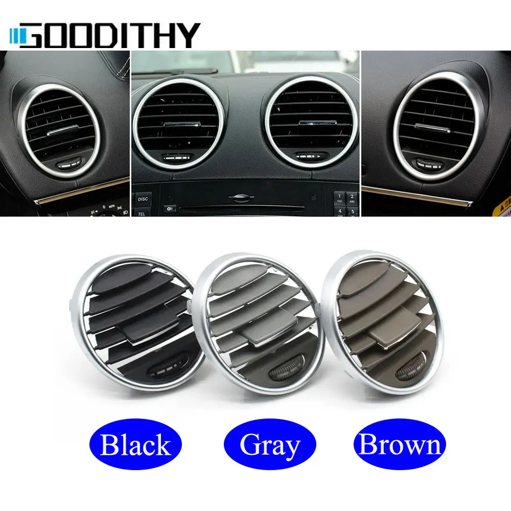 Middle Central Left Right Air Vent Grille Cover Panel AC Vent Outlet Tab Clips For Mercedes Benz W164 M ML GL Class ML300 ML450