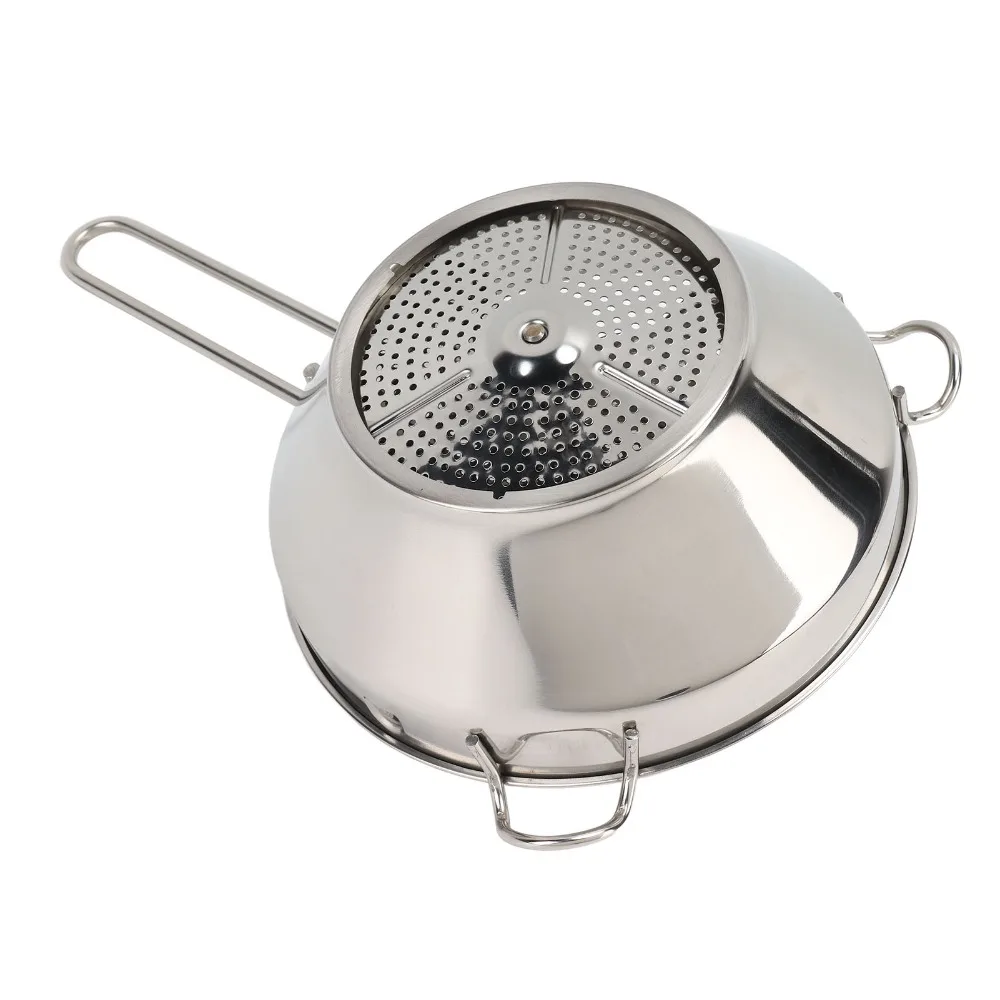 

Stainless Steel Bowl Food Mill Ergonomic Handle 3 Interchangeable Disks Potato Ricer Rotatable Easy Assemble Manual Food Mill