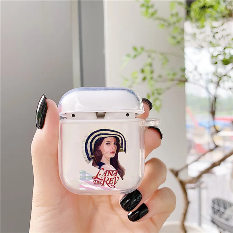 Lana Del Rey Singer Kraft Soft Transparent Case for Apple Airpods Pro 3 2 1 1st 2nd Wireless Bluetooth Earphone Cover Airpod