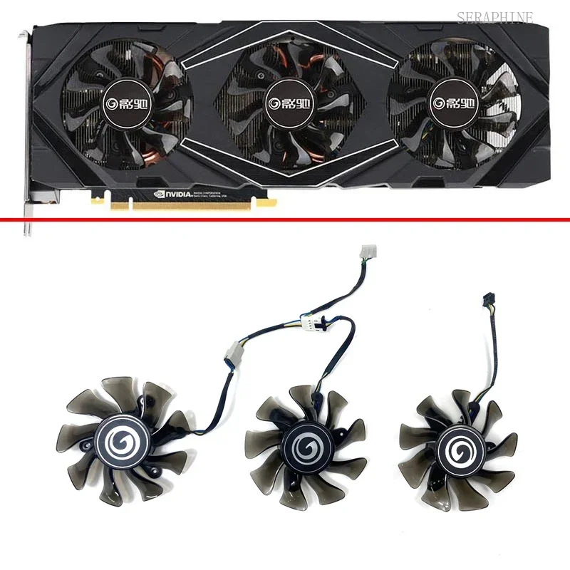 Cooling 75MM 4pin GA82S2H RTX 2070 2080TI GPU fan for KFA2 Geforce GALAX RTX 2070 2080Ti SG Version Graphics Card Replacement