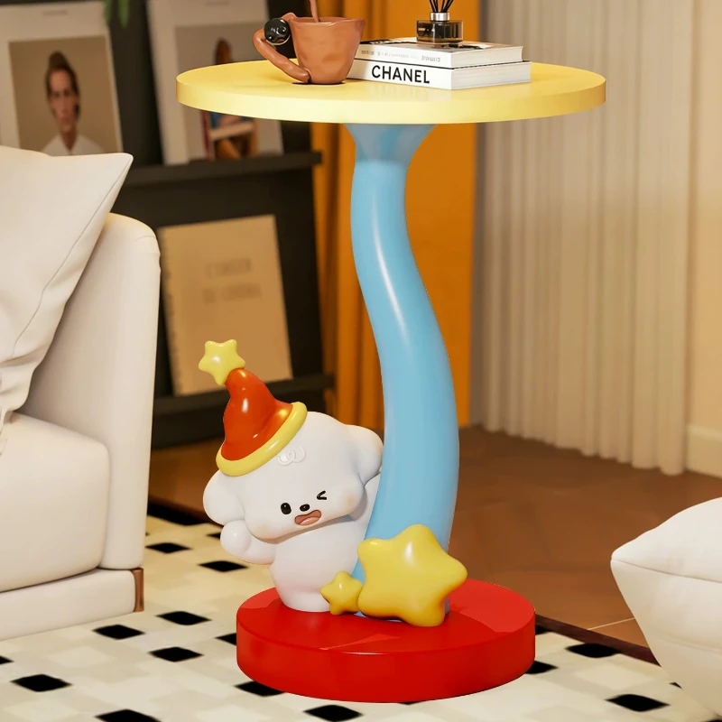 Cartoon Star Dog Kids Nightstand, Cream Style Wide Top Shelf, Rounded Edge Bedroom Storage, Creative Birthday Gift Decor 2