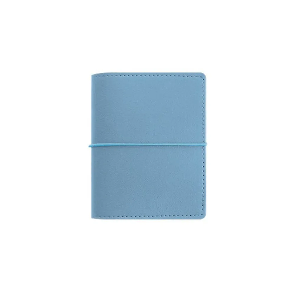 

Portable M5 Loose Leaf Notebook Blank Page PU Leather Mini Pocket Notebook 50 Sheets Planner DIY Binder Notebook School