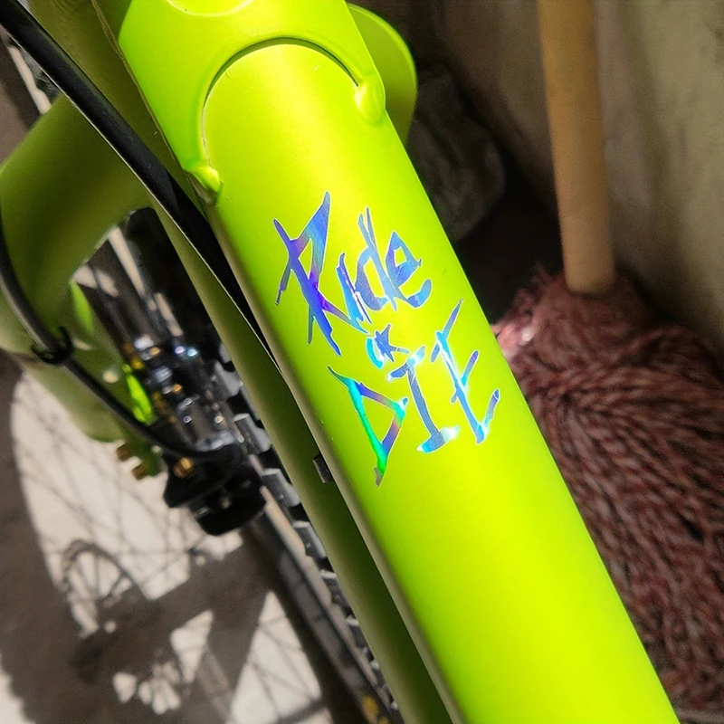 1PC/set Bike Frame Stickers Ride or Die Top Tube Decals for MTB Bicycle Decorative Frame Bike Auto Motorcycle Accessories