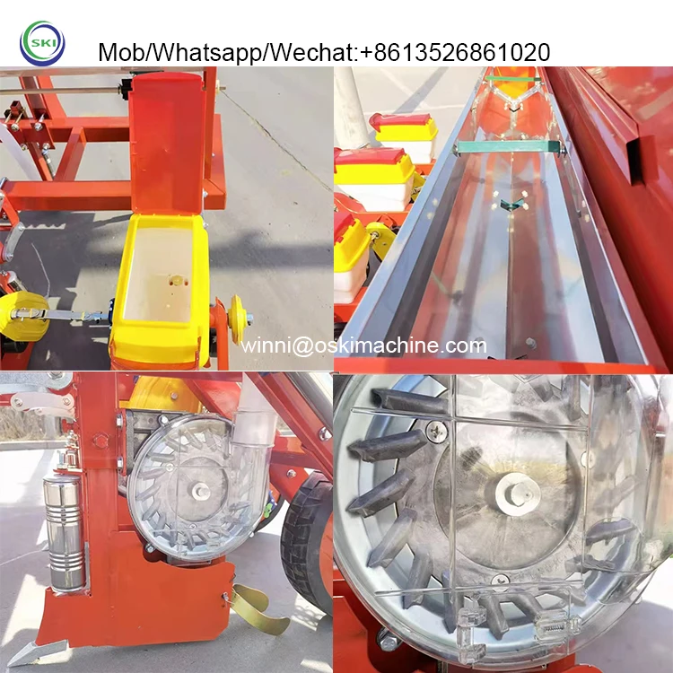 Sunflower Suspension Seeder Six Row Suspended Corn Precision Seeder Planting and Fertilizing Machinery