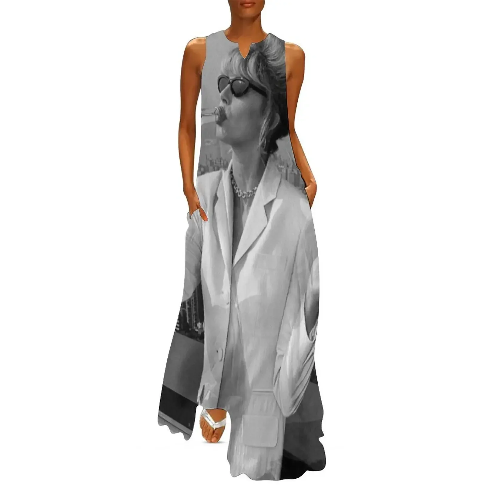 

Patsy Stone Black and White Long Dress dresses for woman Elegant gown luxury evening dress woman for wedding summer dress