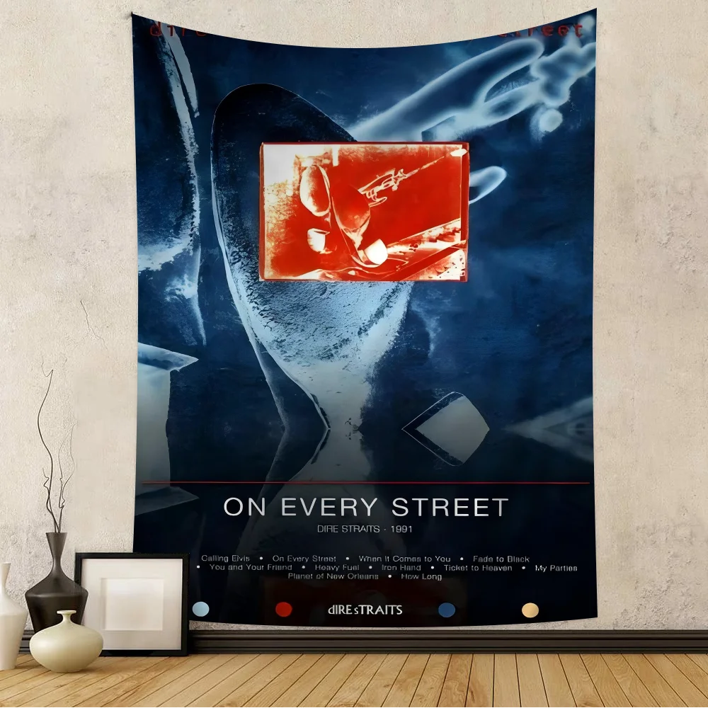 

D-Dire S-Straits Singer Chart Tapestry Home Decoration Hippie Bohemian Decoration Divination Wall Hanging Home Decor