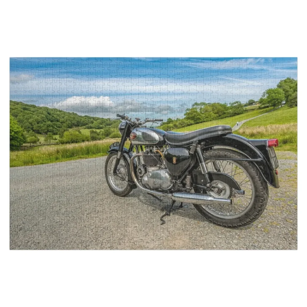 

1961 BSA 650cc Motorcycle Jigsaw Puzzle Custom Name Wood Jigsaw For Kids Customizeds For Kids Puzzle