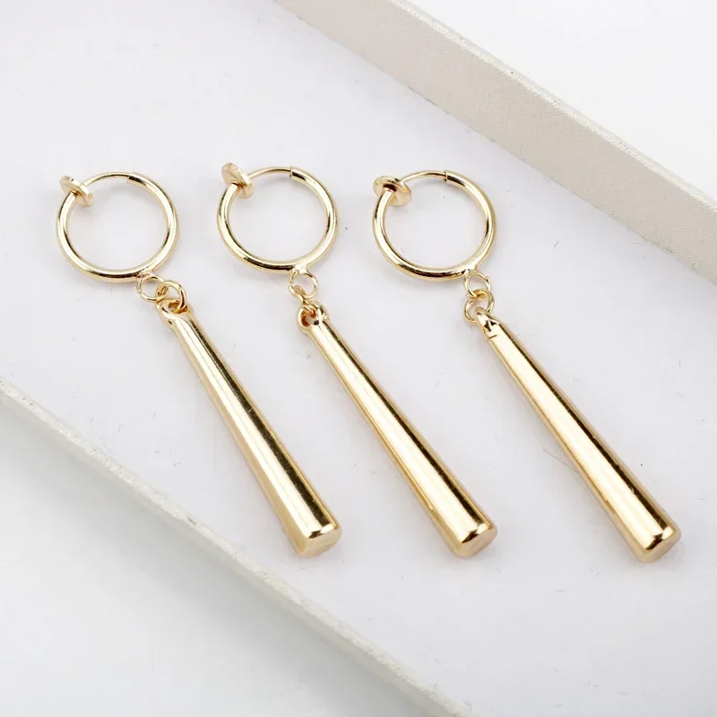 ic 3Pcs/Set Anime Zoro Earrings Ear Clips Gold Color Small Geometric Non-pierced Jewelry Hot Sell ہول سیل