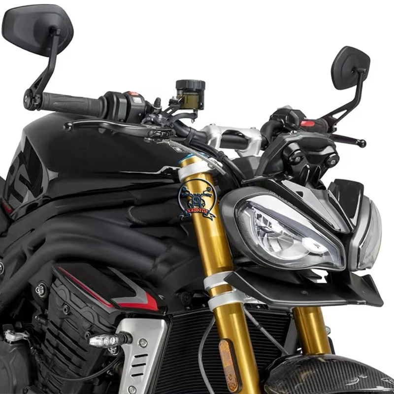 سبويلر أمامي للدراجة النارية عارية downforce الهوائية المفسدين الجناح منحرف للشارع الثلاثي 765R 765RS 765 R RS 2023-2025