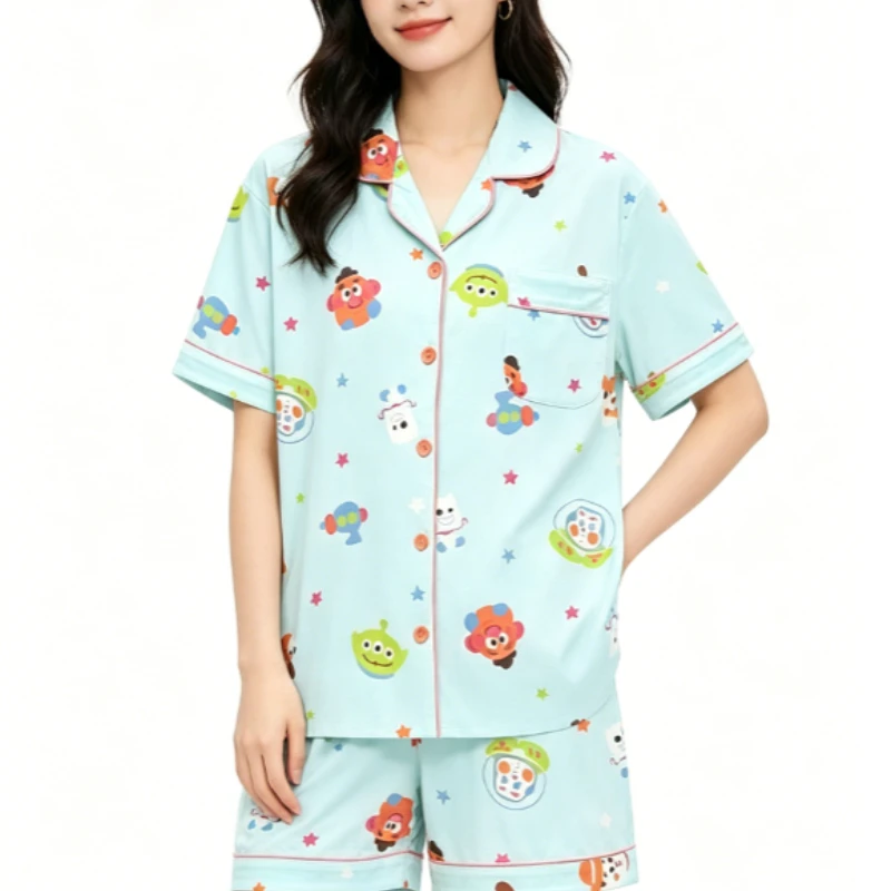 

Anime Model Toys Gifts New Short Sleeve Sleepwear Women's Style Summer Cute Home Clothes Set Can Be Worn Outside Two-Piece Set