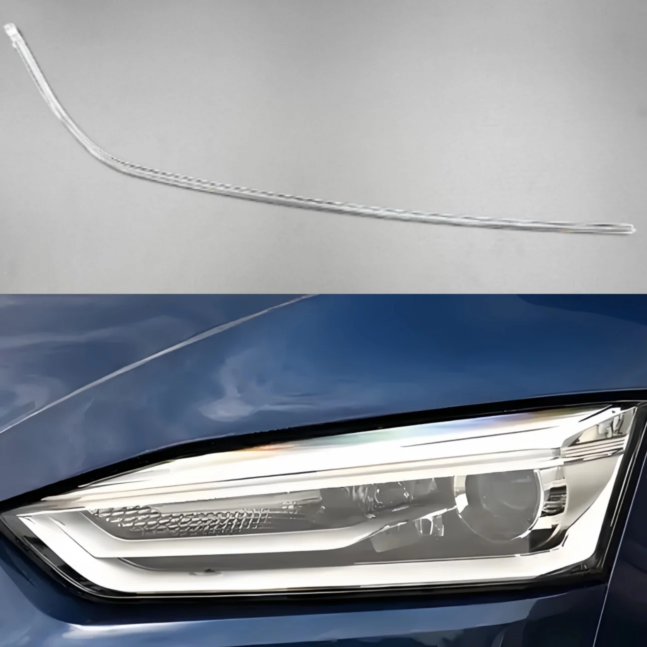 

NEW Xenon Headlight DRL Tube Acrylic tube Light Guide DRL Fiber Xenon For AUDI A5 2017 2018 2019 2020