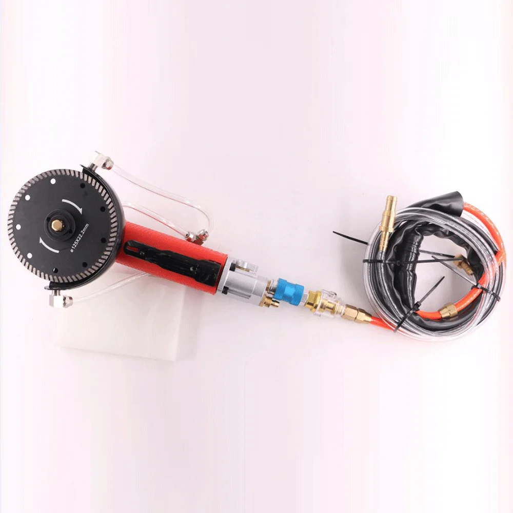 Wet Cutting Air Grinder Pneumatic Polisher Machine Adjustable Speed Water Use Angle Grinding Stone