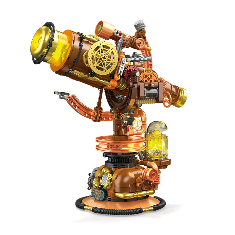 

IN STOCK MOC Technical Punk Telescope Building Blocks Bricks Assembling Model DIY Toys for Children Birthday Gift Set