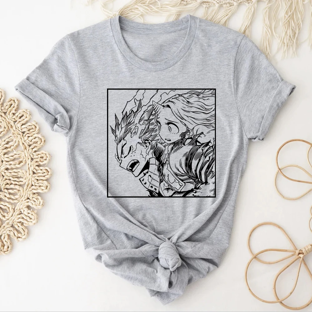 Футболка женская летняя с японским аниме-героем, удобная одежда для активного отдыха, комикс в стиле Харадзюку, одежда для манги