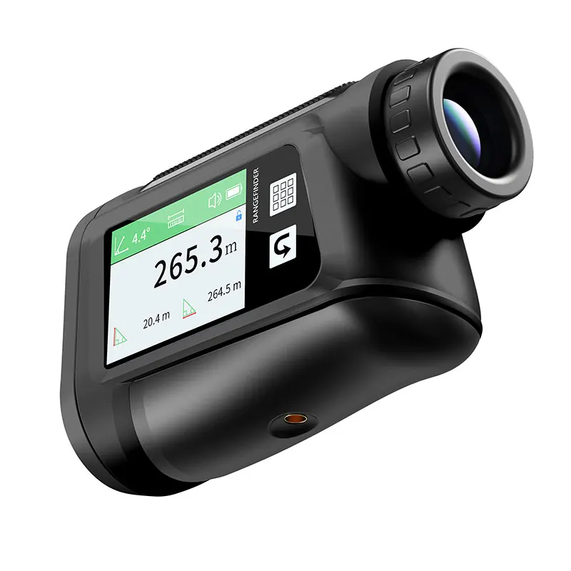 Golf Rangefinder 600m With Touch Screen Voice Laser Distance Meter For Hunting Telescope Speed Meter
