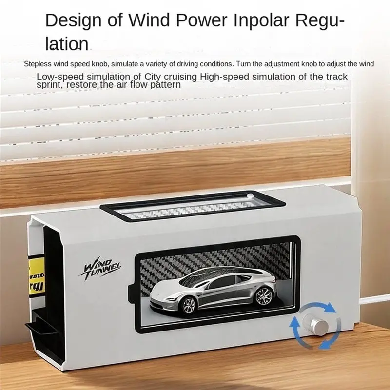 WOWFU-Desktop Wind Tunnel Model Wind Tunnel Simulator Water Mist Compatible 1:64 1:43 Scale Model Car