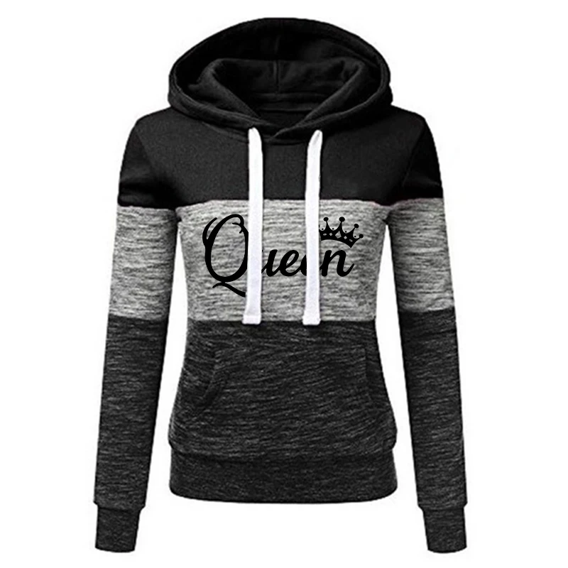 Sudaderas con capucha estampadas para mujer, jersey de manga larga, Otoño e Invierno