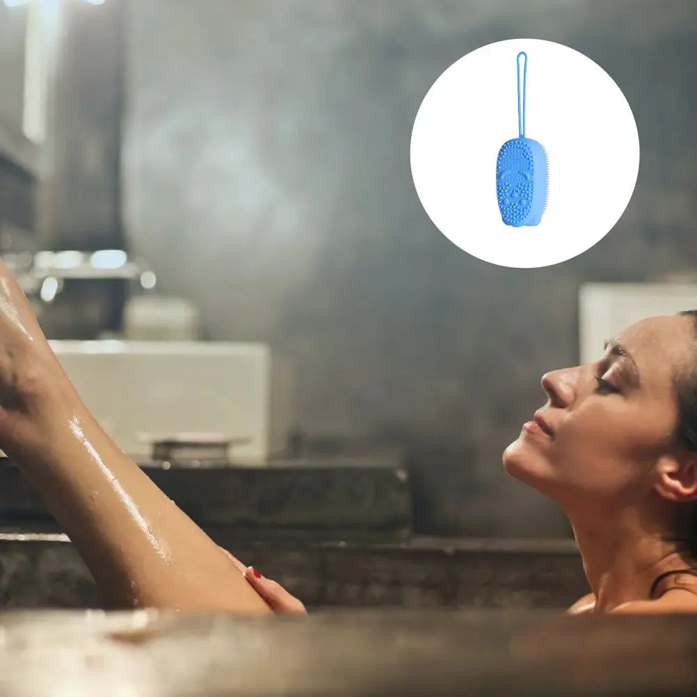 

1 шт. креативная щетка-мочалка для ванны с губкой, удобная для массажа и удаления омертвевшей кожи, аксессуар для душа и ванны