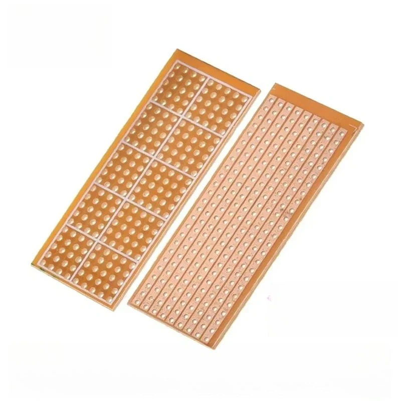 10PCS 2.5x6.4cm Single-Sided PCB Board Protoboard Universal PCB Experiment Matrix Circuit Board Single Row Continuou Hole