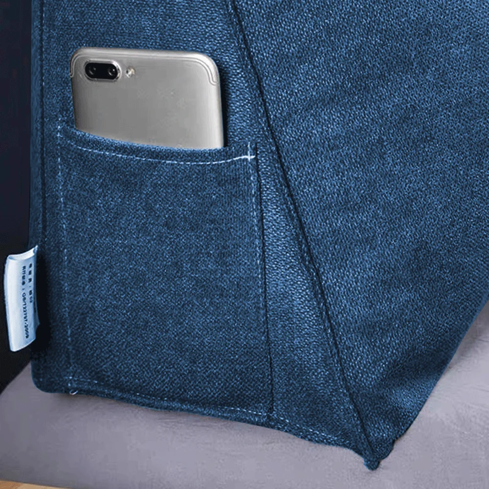 Rückenkissen, langes Keilkissen, Lendenkissen, 120/140/160/180/200 cm, für Bett, Sofa, Lesekissen, Kopfteilkissen – Detail 2