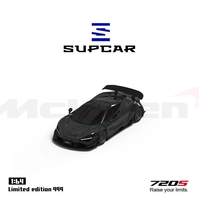 *Pre-Order*SUPCAR 1:64 720S Black & Grey Painting Alloy Car Model For Limited Cillection Gift Set/Shipping In March 2025