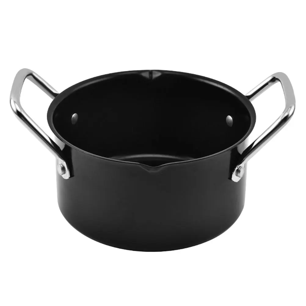 

1Pcs Outdoor Bbq Pot Thicken Carbon Steel Non-Stick Soup Stew Pot Home Kitchen Cookware Durable Camping Saucepan