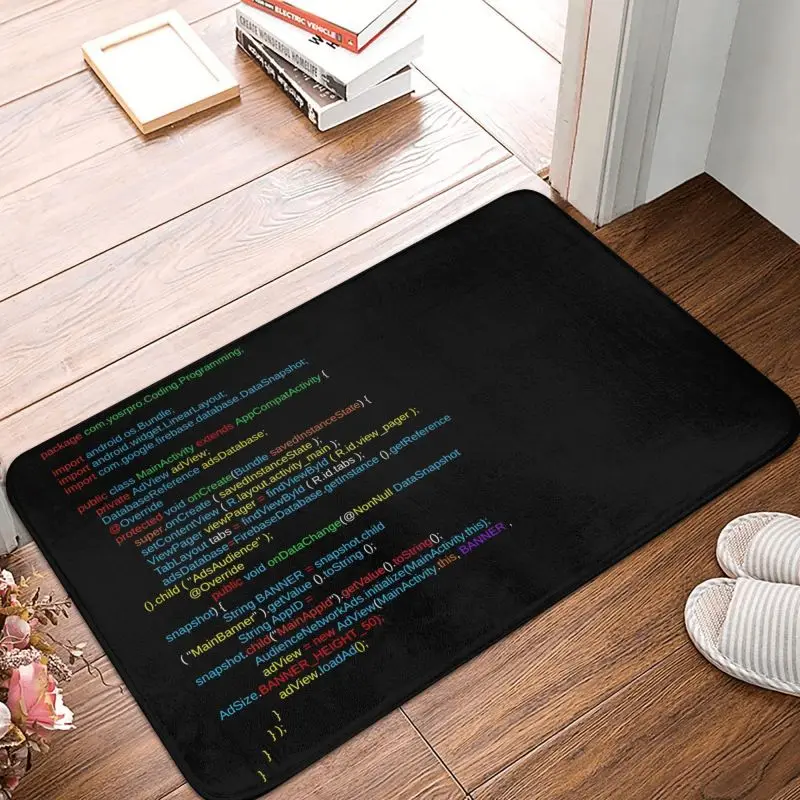 Real Life Coding Programming Front Door Mat Anti-Slip Waterproof Hacker Programmer Code Doormat Kitchen Balcony Rug Carpet