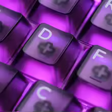 PC 커스텀 안개 침투 키캡 세트, 반투명 투명 키보드 캡, 체리 프로필 게임용 키캡, 기계식 키보드 MAD68 - AliExpress 7