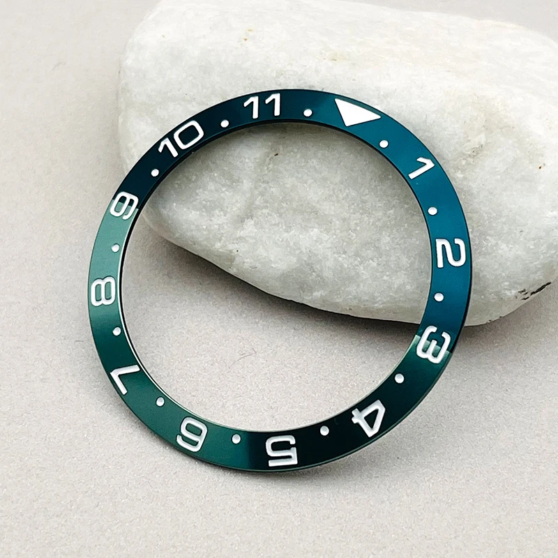 Mod 38มม. โลหะใส่กรอบนาฬิกาหน้าปัดขนาดเส้นผ่านศูนย์กลางภายใน30.5มม. เหมาะกับกล่องนาฬิกาผู้ชายเปลี่ยนชิ้นส่วนซ่อม