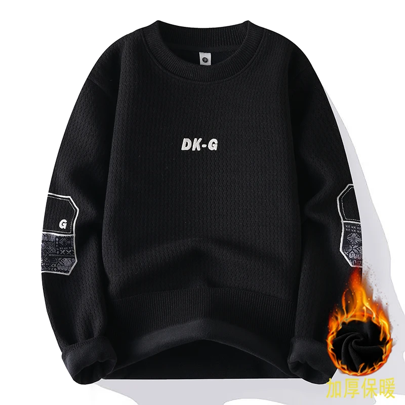 

Новый утолщенный зимний вязаный свитер, брендовый мужской базовый свитер премиум-класса, высококачественный мужской теплый свитер больших размеров
