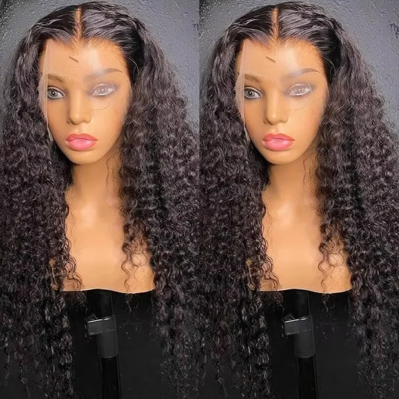 

Глубокая волна Фронтальный парик Прозрачный 13x4 13x6 HD Кружевные фронтальные парики из натуральных волос Кудрявые вьющиеся человеческие волосы Кружевные фронтальные парики для женщин