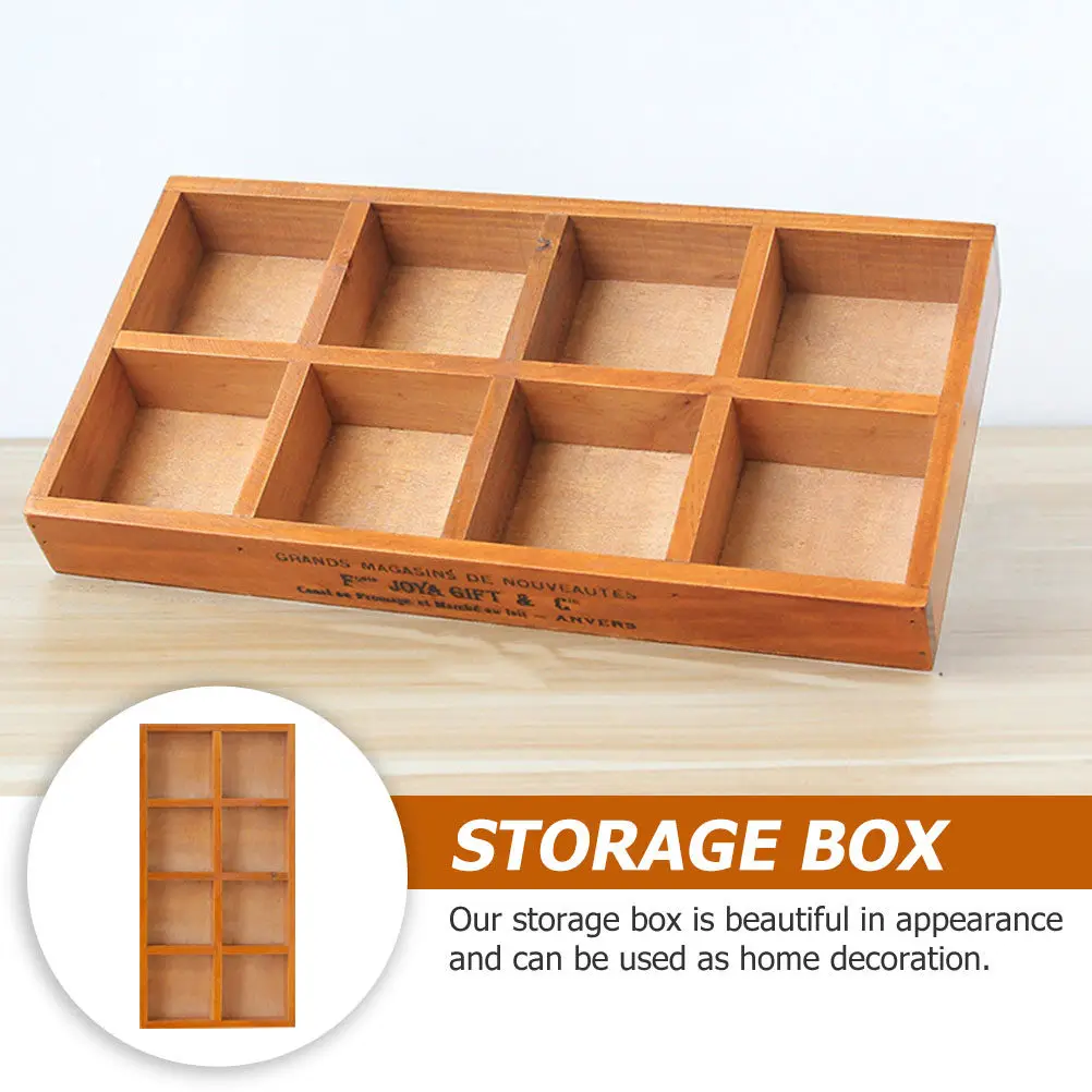 1Pcs Storage Box Desktop Case Vintage Decorative Cabinet for Stationery Medicines Necklaces Bracelets Sundries Home Organizer