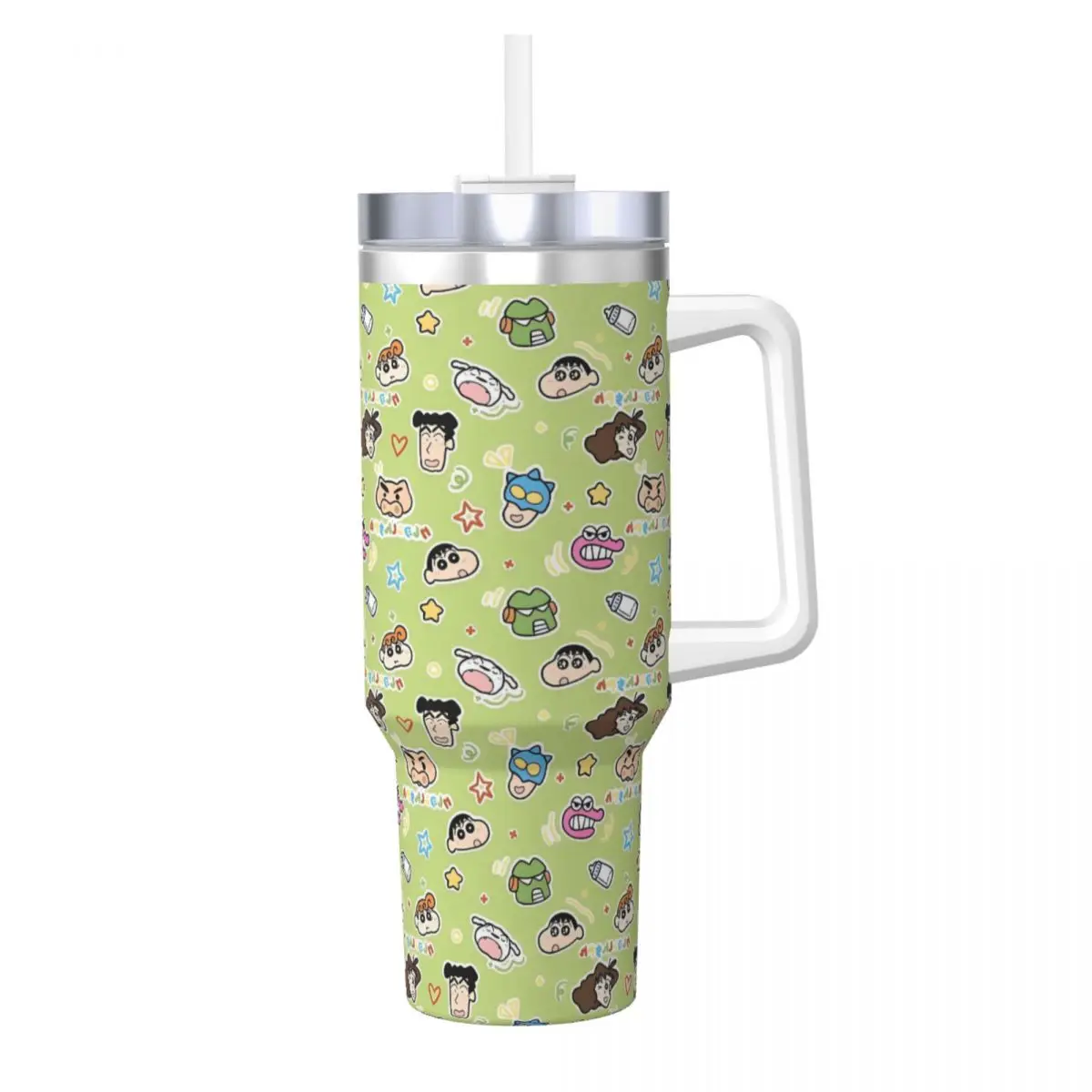 

Crayons Shin-chans Stainless Steel Tumbler Travelist Mugs Cup 40oz Coffee Mug Portable Cold and Hot Milk Tea Water Bottle