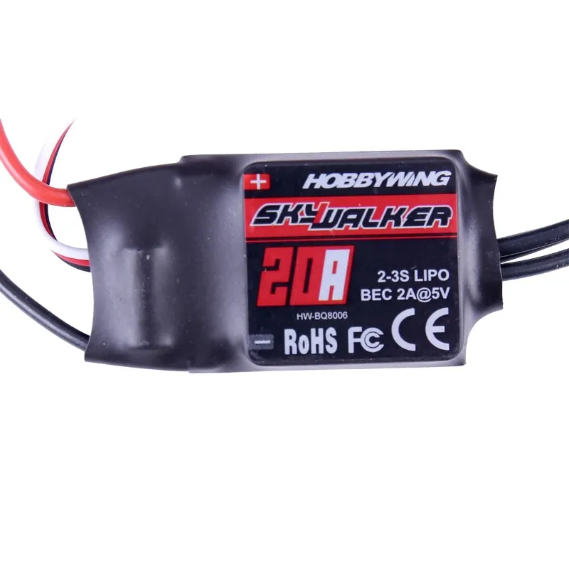 RSKYWALKERV2 15A 20A 30A 40A 50A 60A 80A ESC Speed Controller with UBEC for C Airplanes Helicopter Compatible Hobbywing Skywalke