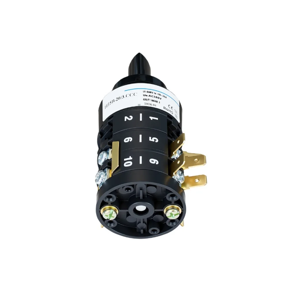 20A 3-Section 7-Gear HZ5B Changeover Switch for Welding Machine Control Systems Rated Short Circuit Making Capacity 340A