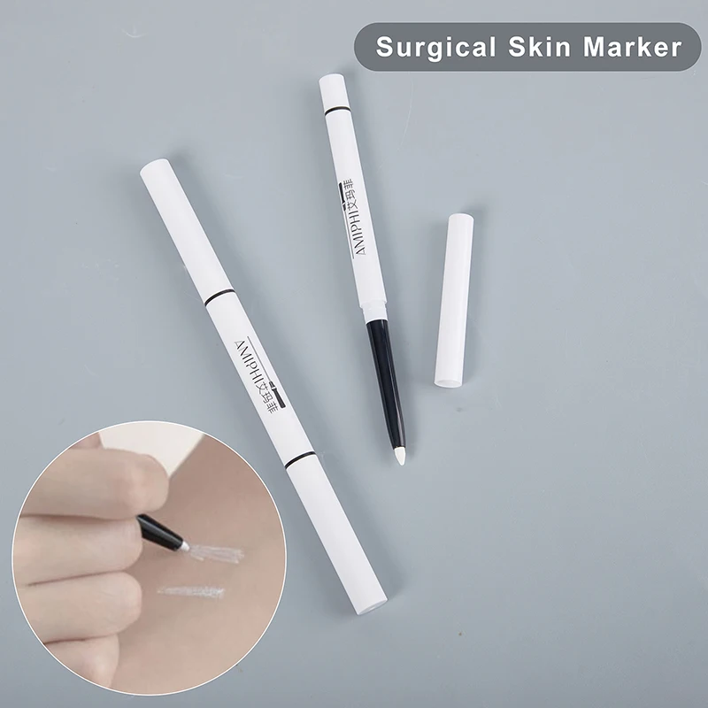 Professional White Surgical Skin Tattoo Marker, Water-Resistant & Easy-Remove for Clean Stencil Guides, Must-Have for Artists