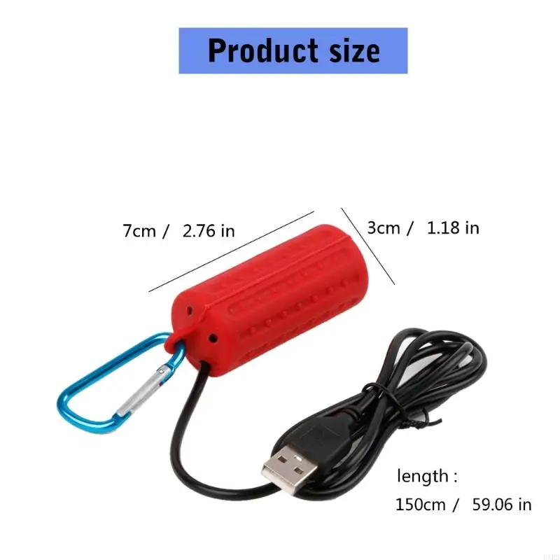 KXRA Aquarium Air Fish for Tank Mini Usb Air Bomba com pedra ar para falta transporte peixes ar livre 1v 5w