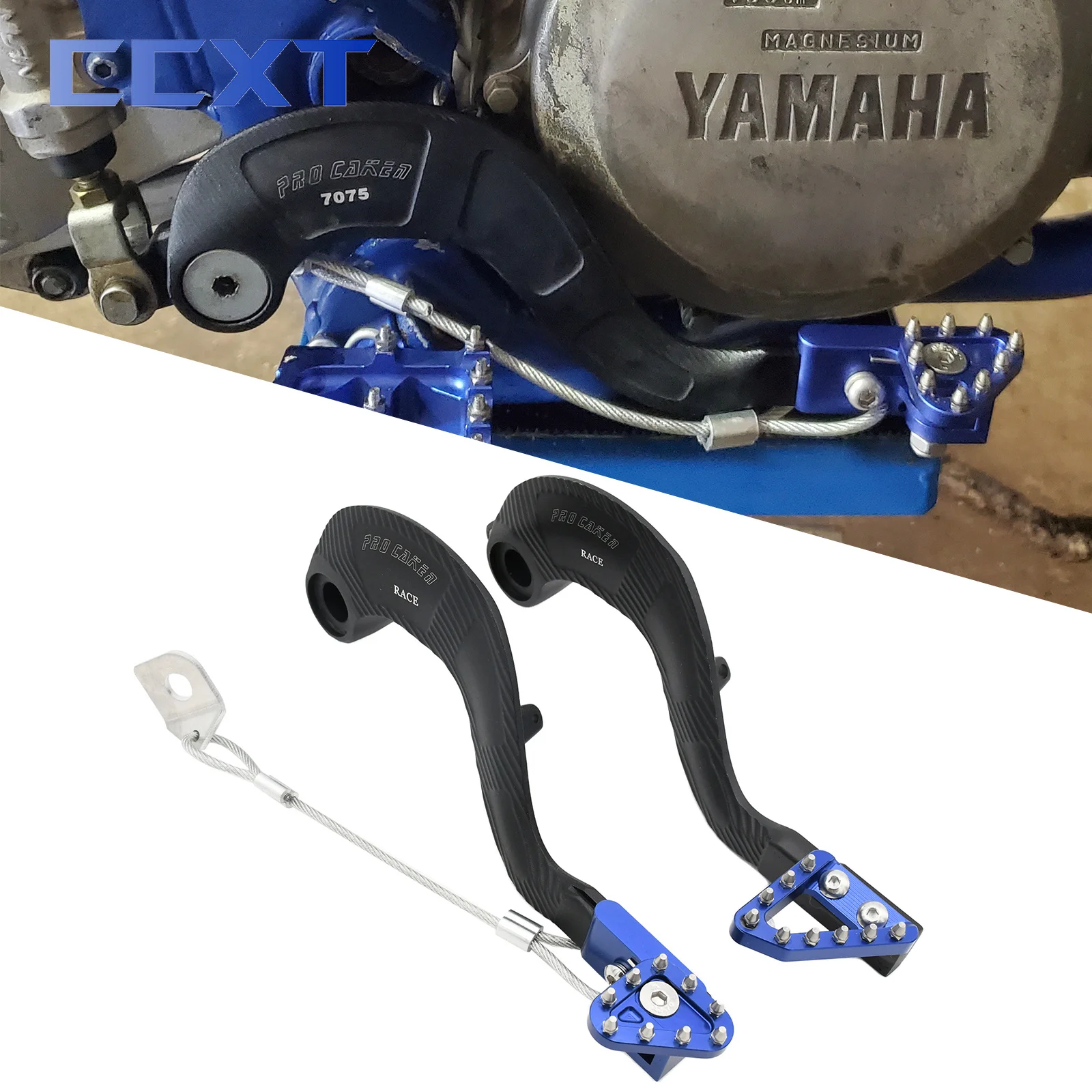 Motocross CNC Rear Brake Pedal Lever For Yamaha YZ125 YZ250 YZ250X YZ250F YZ400F YZ426F YZ450F WR250F WR400F WR426F WR450F parts