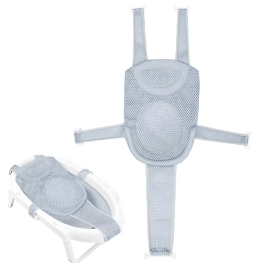 Colorlife Baby Bath Seat Support Net Infant Bathing Seat Support Mat, Adjustable Comfortable Non-Slip Five-Pointed Baby Shower