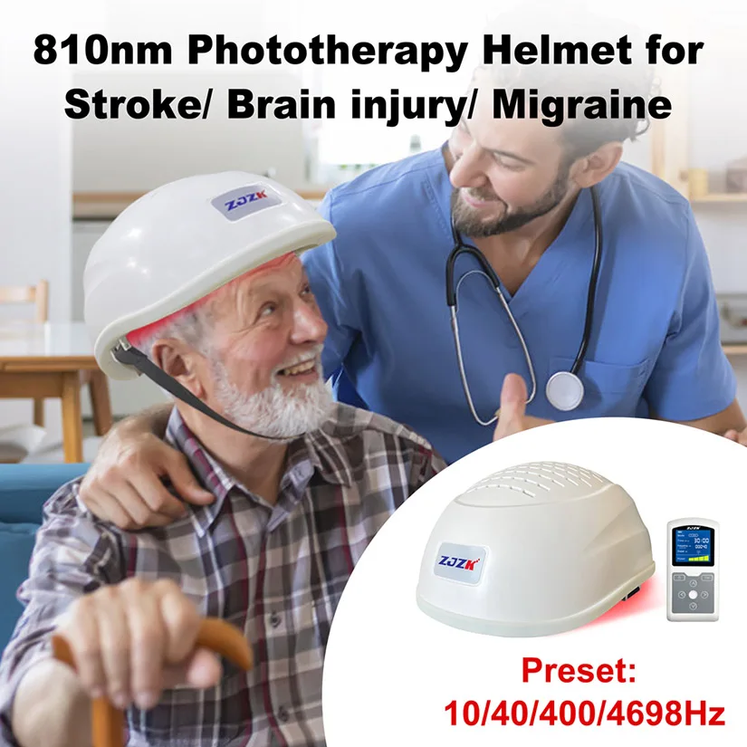 

280 810nm Diodes Photobiomodulation Therapy TDCS Device 15W Parkinson Helmet Dementia Alzheimer Storke Treatment for Home Use